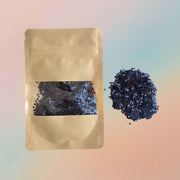 Chunky Black Glitter Star Shape