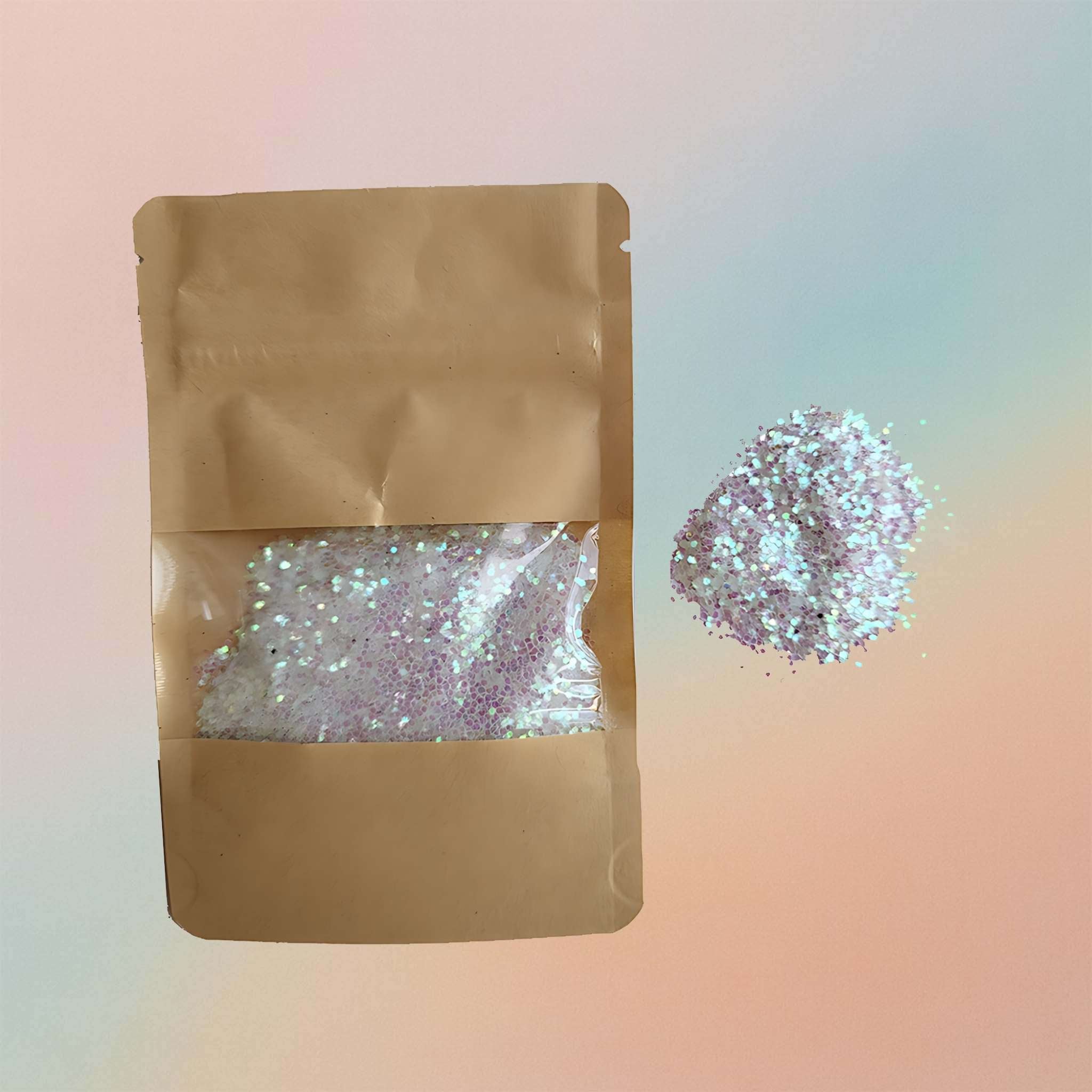 Chunky White Glitter