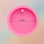 Circle Round Keychain Crystal Mirror Mold For Resin DIY