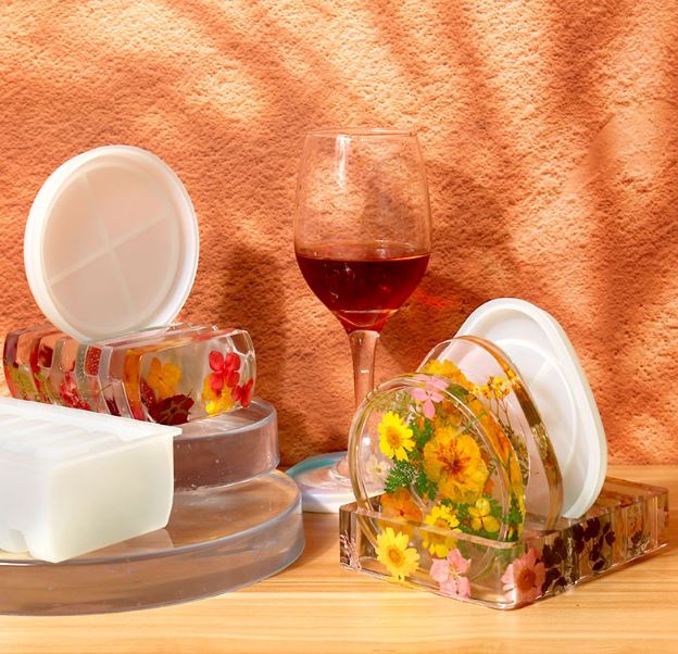 Coaster Mold DIY Shiny Crystal