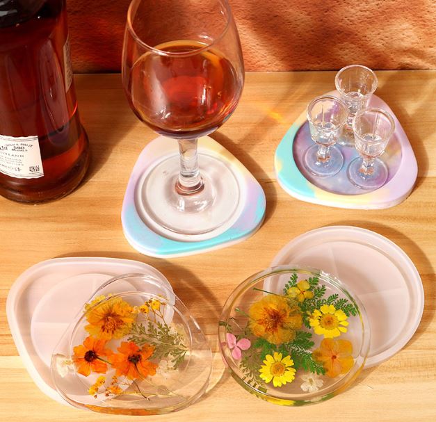 Coaster Mold DIY Shiny Crystal