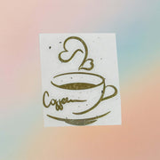 Coffe Metal Sticker