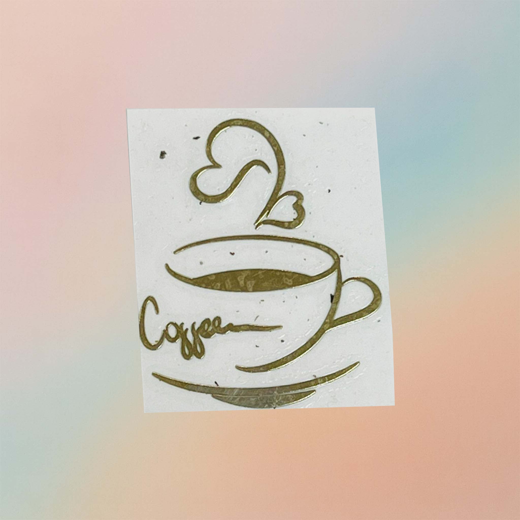 Coffe Metal Sticker