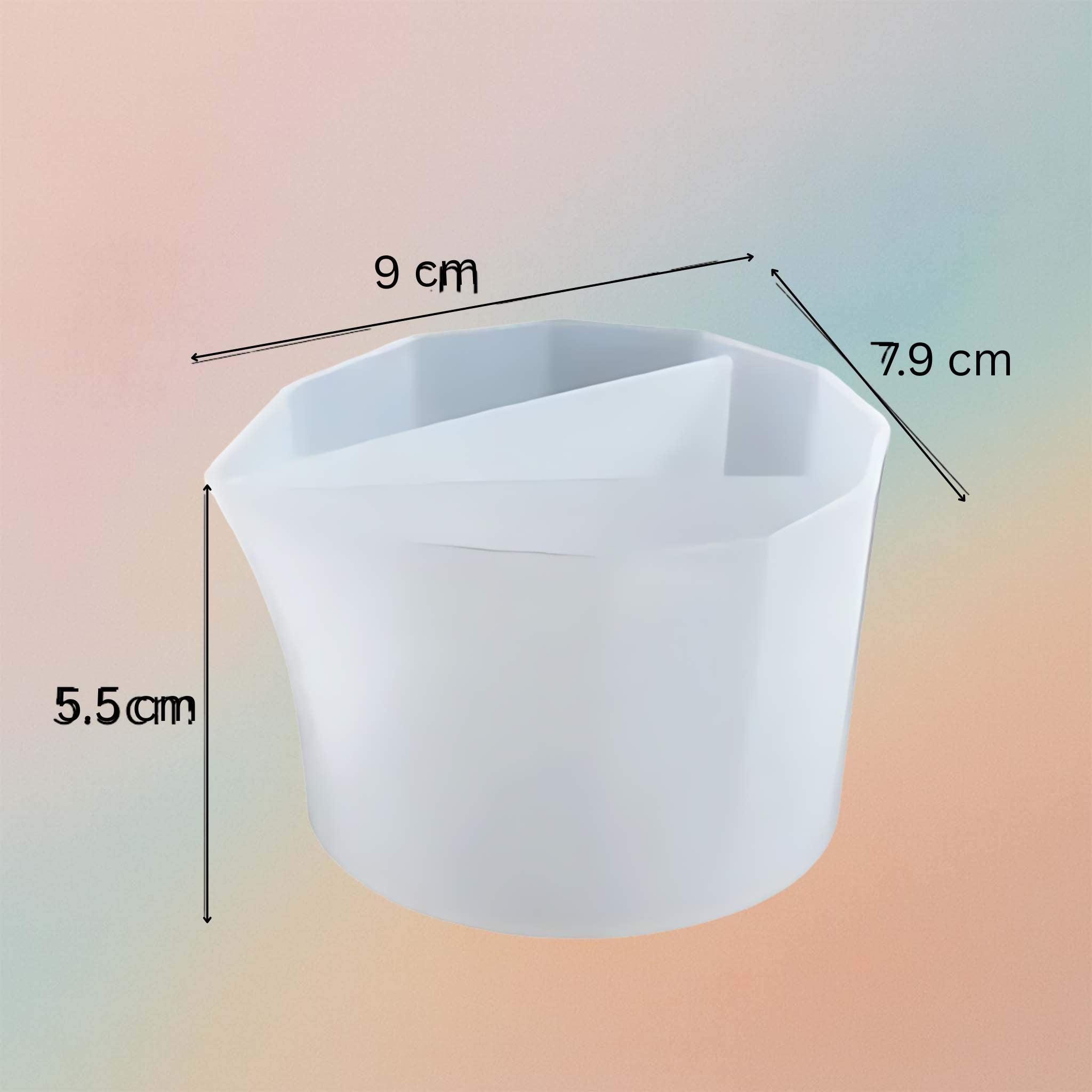 Color Mixing Distribution Measuring Silicone Split Cup For Paint Pouring