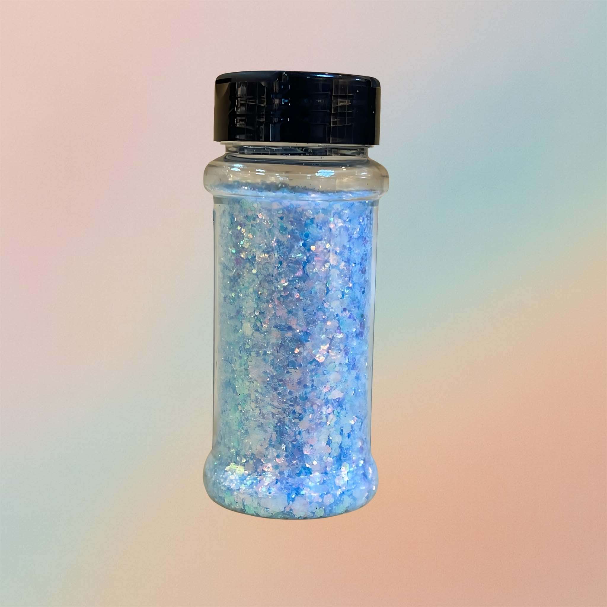 Combi White Holographic Glitter Bottle