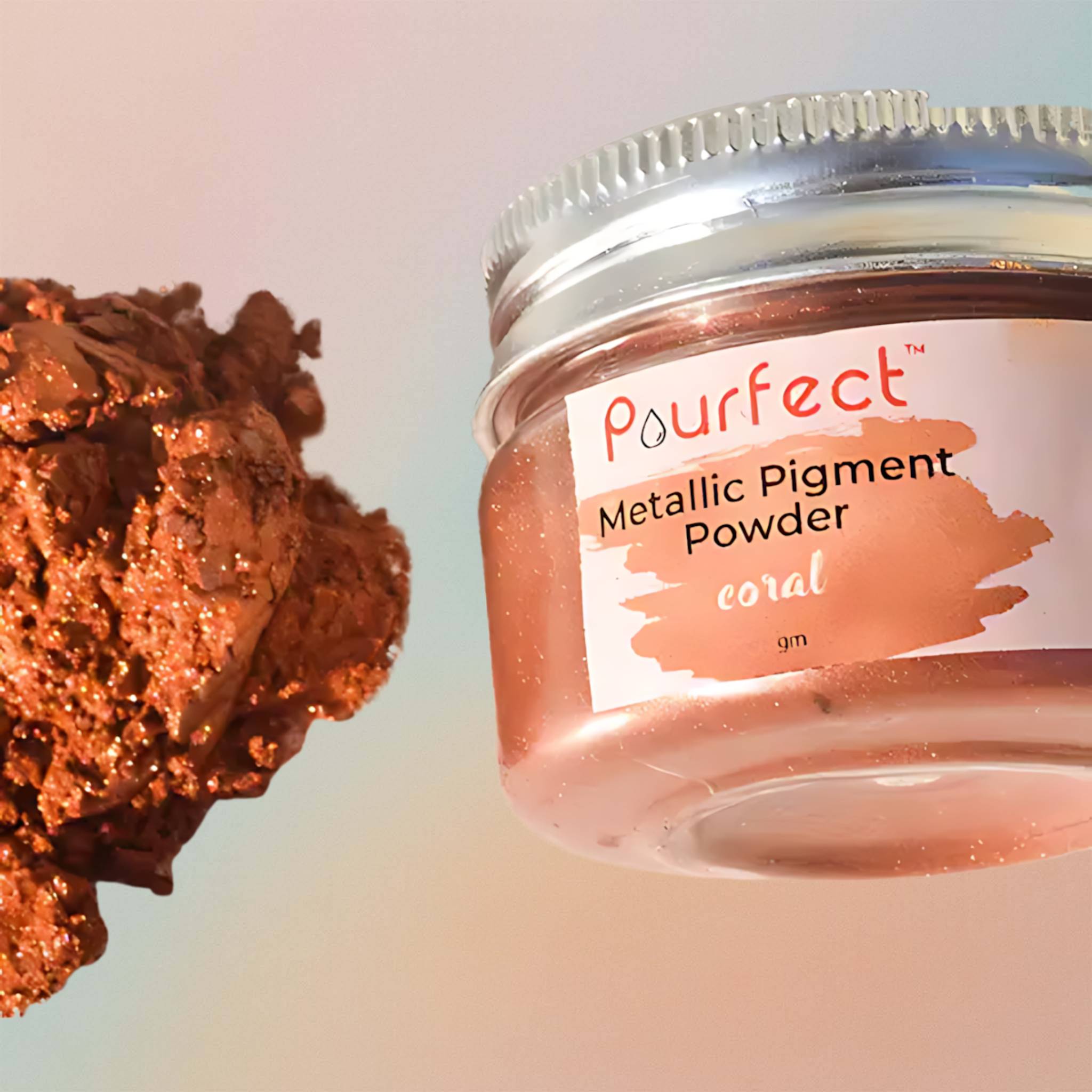 Coral Metallic Powder 25gm
