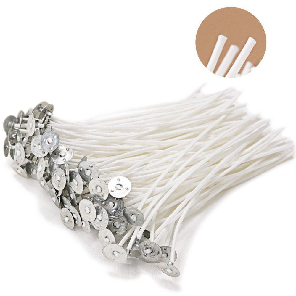 Cotton Candle Wicks Pre-Waxed Low Smoke Candle Making Kits