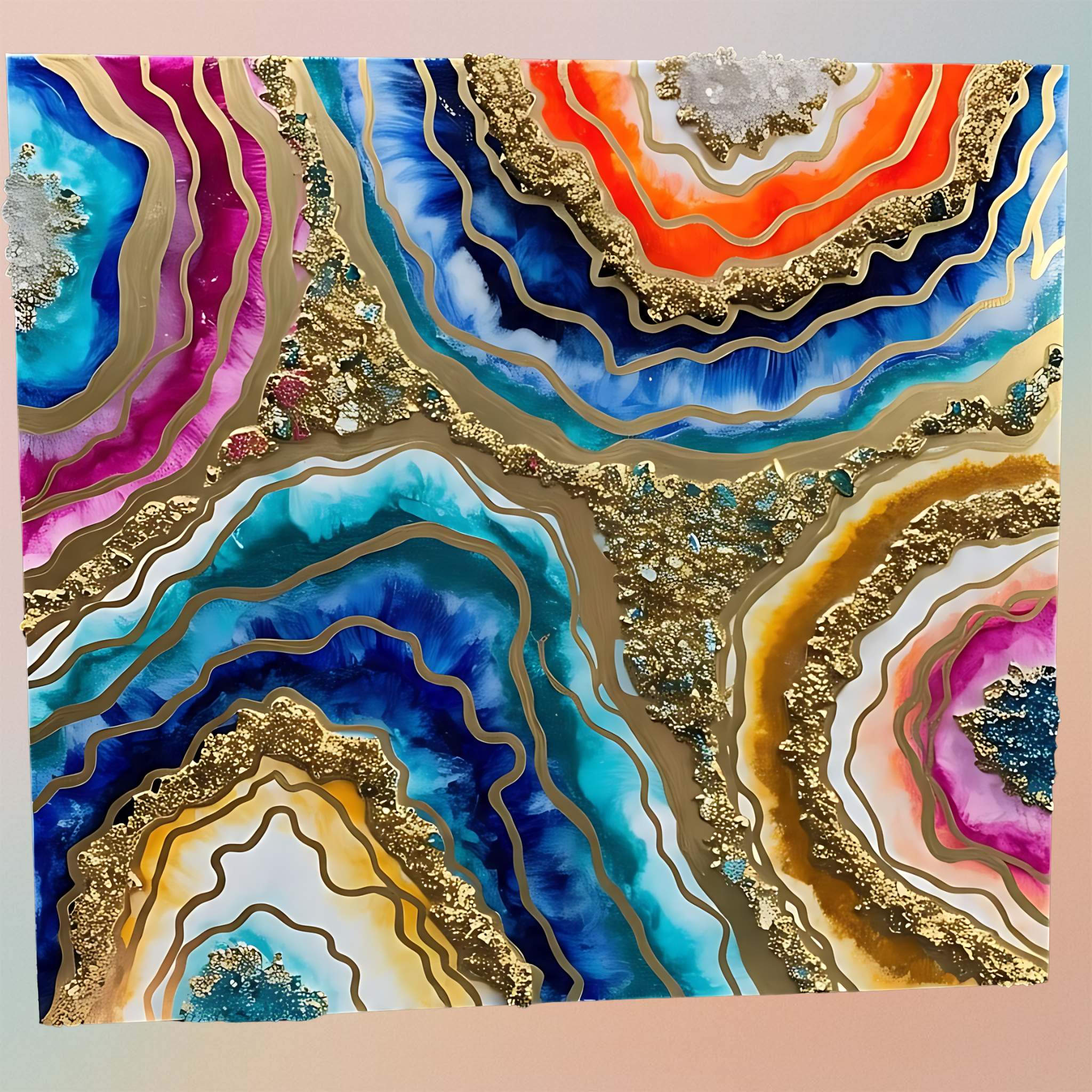 Crushed Glass For Resin Epoxy Geode Art Metallic, Shiny, Bright, For DIY Art And Craft Projects - Black