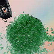 Crushed Glass For Resin Epoxy Geode Art Metallic, Shiny, Bright, For DIY Art and Craft Projects - Green