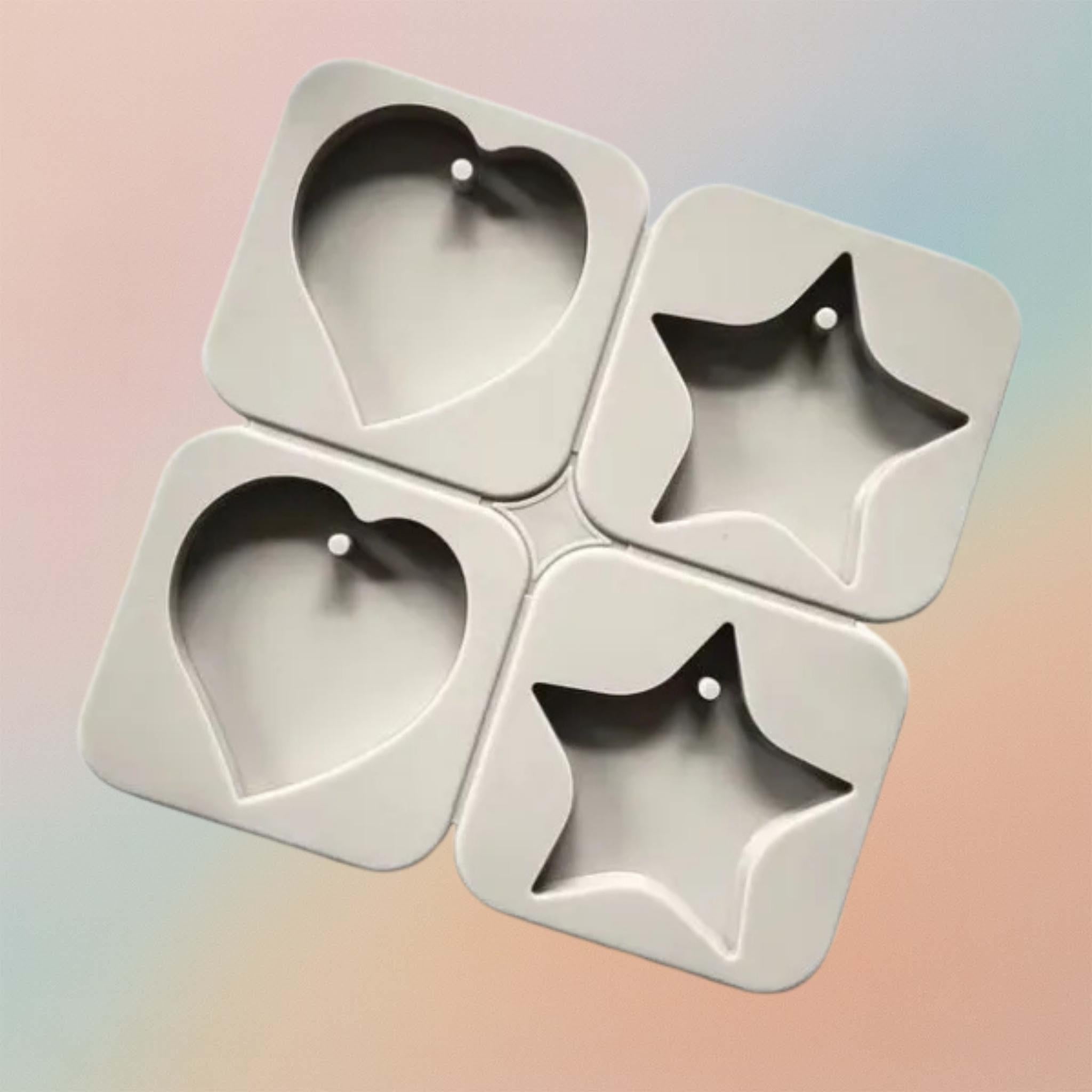 Custom Oval Round Rectangle Heart Shape Aromatherapy Wax Melt Mold