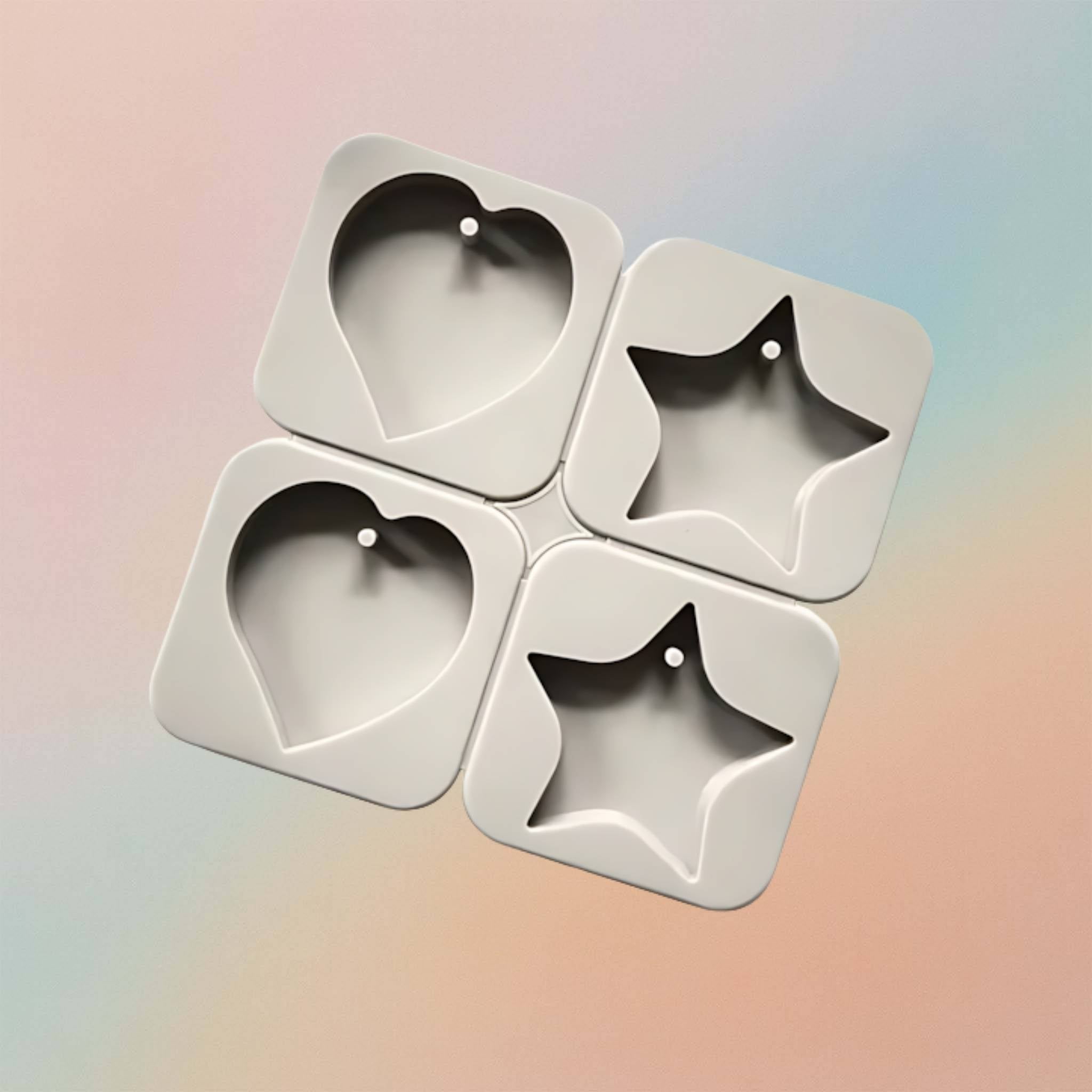 Oval Round Rectangle Heart Shape Aromatherapy Wax Melt Mould