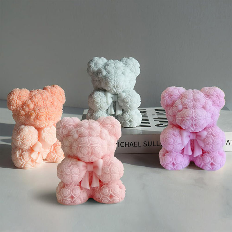 Cute Bear Silicon Mould For Candle Making Resin Art DIY Craft