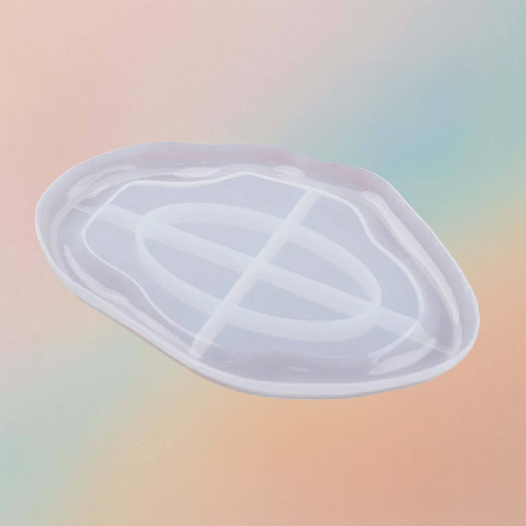 DIY Irregular Rolling Tray 3D Oval Cloud Silicone Mold