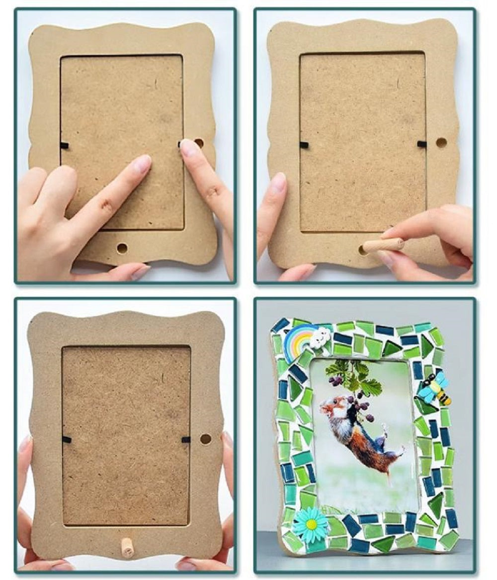 DIY Picture Frame For Mosaic Art Craft
