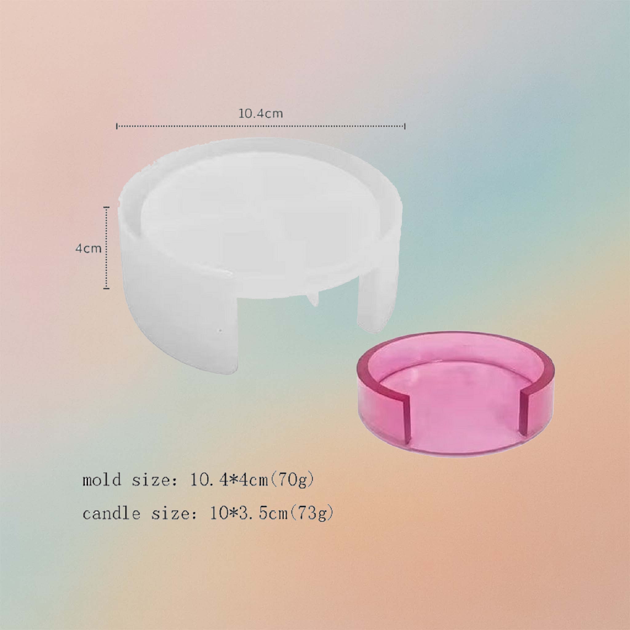 DIY Crafts Accessory Epoxy Resin Round Coaster Storage Box Mold Set Handmade Crystal Silicone Mold