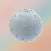 DIY Resin Round Clock with English Numbers Engraved Silicone Mould 12”