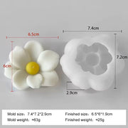 Daisy Blossom Flower Mould For Candle, Resin, Gypsum & Art Crafts Making Silicone Mold