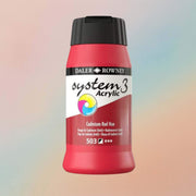 دالر روني 500 مل نظام - 3 أكريليك - لون أحمر كادميوم