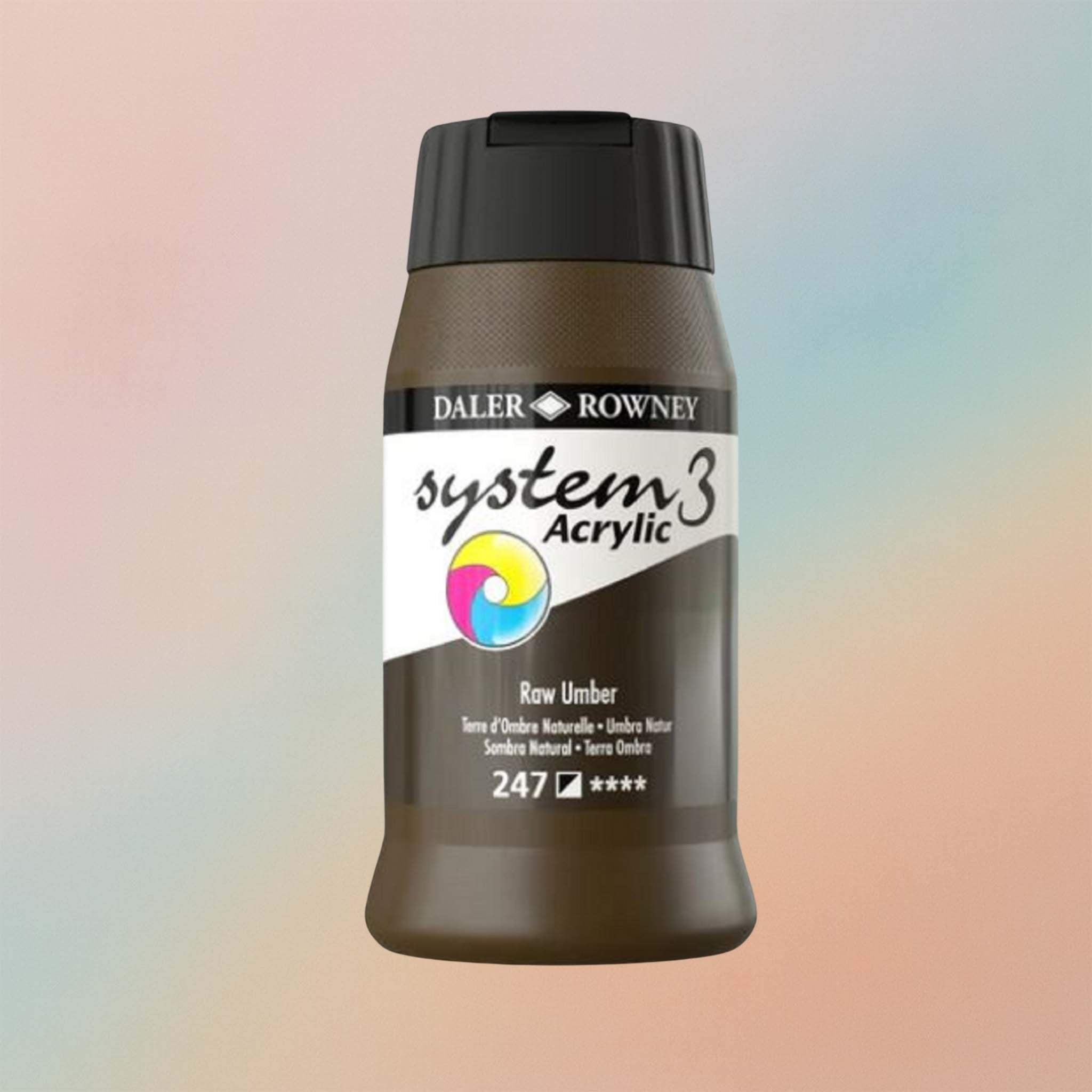 دالر روني 500 مل نظام - 3 أكريليك - خام عنبر