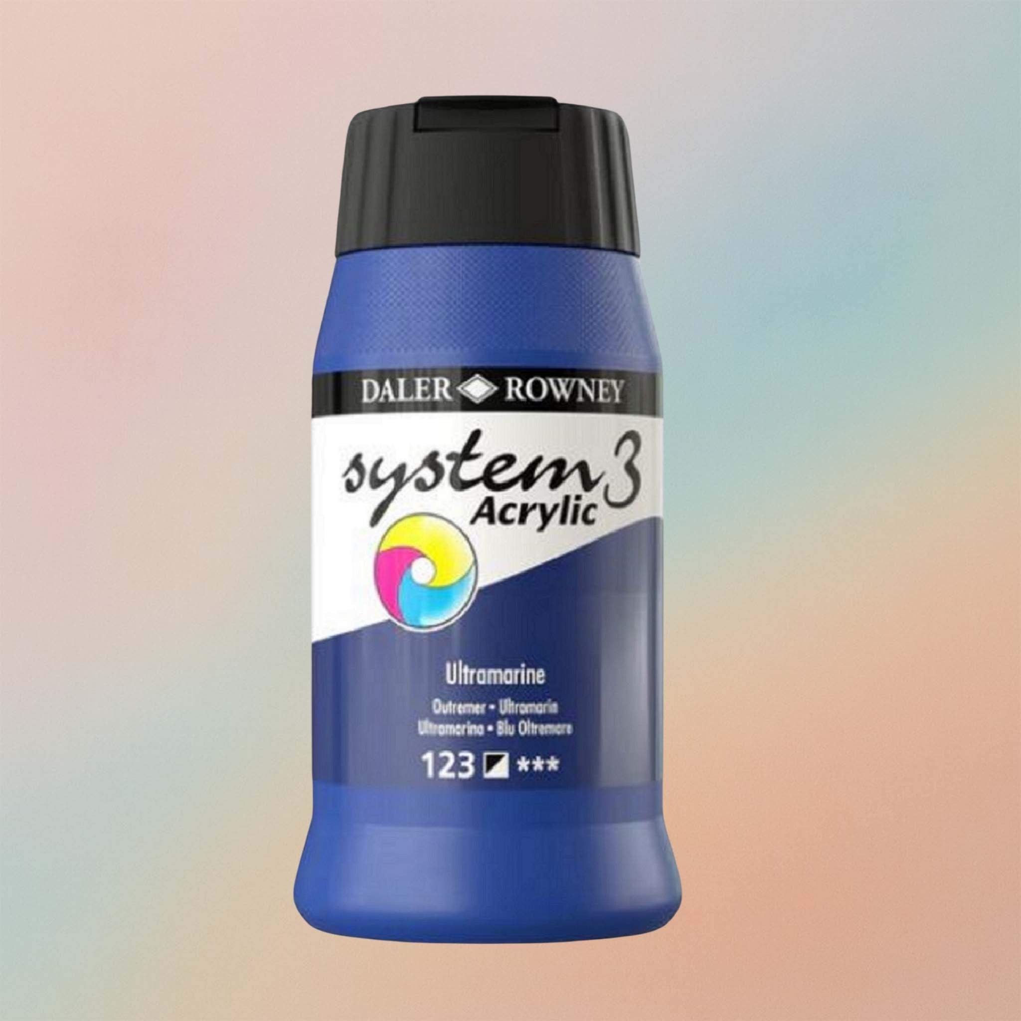 دالر روني 500 مل نظام - 3 أكريليك - أزرق داكن