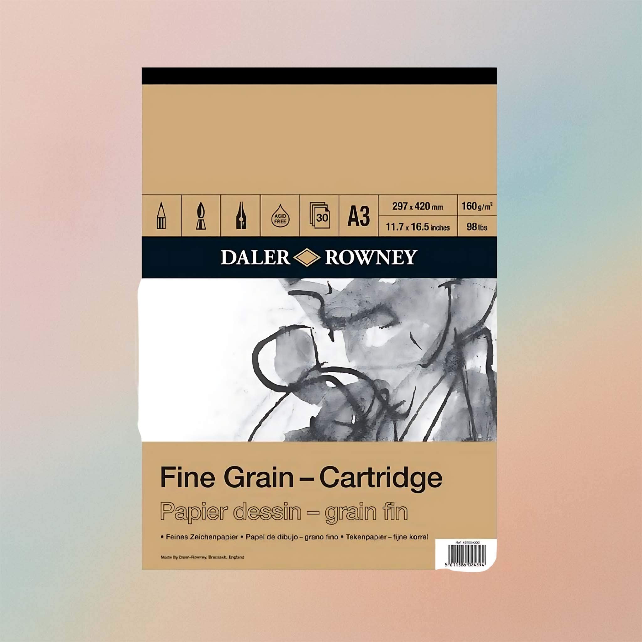 Daler Rowney Fine Grain Cart Pad A3 160GSM