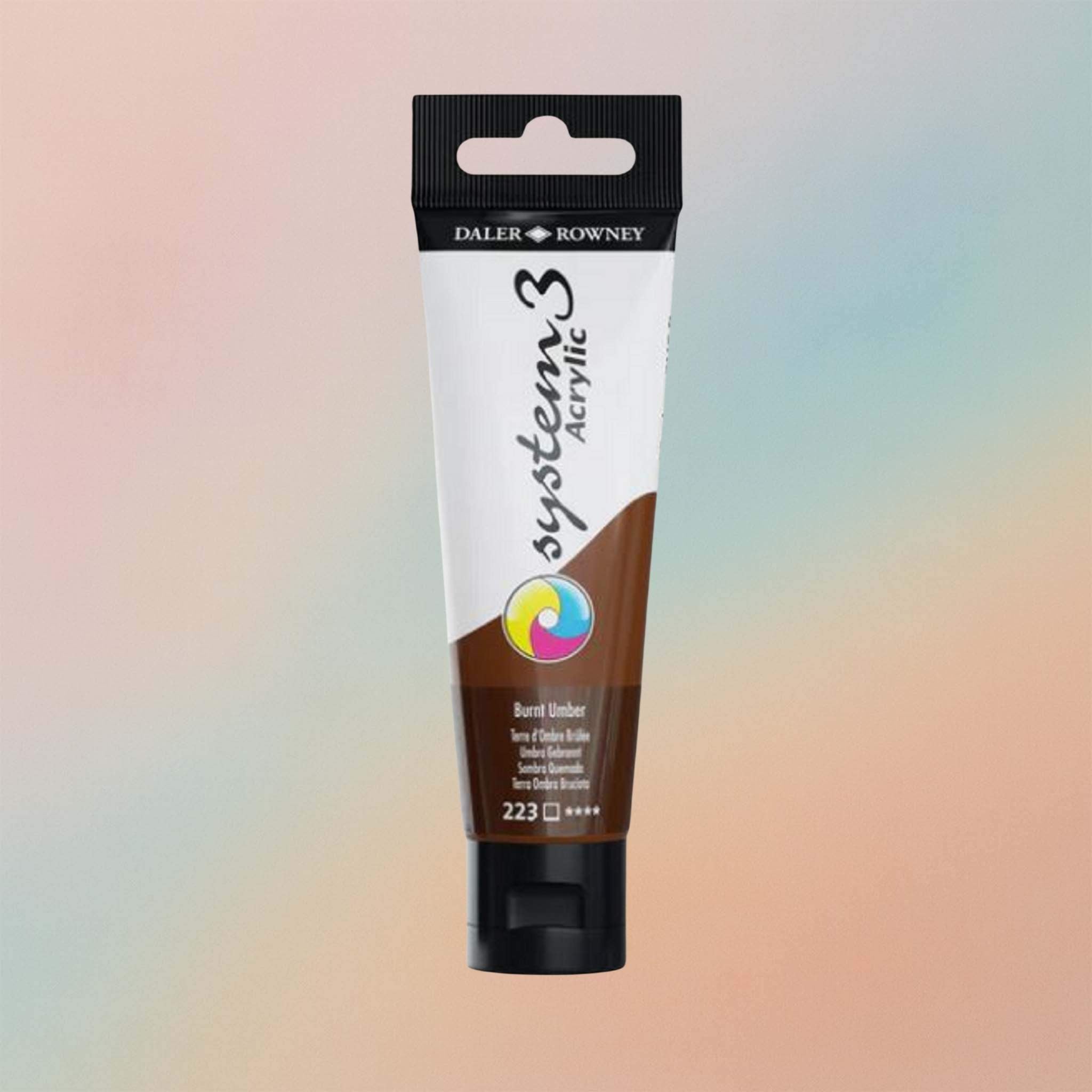 Daler Rowney System3 Acrylic 59ml Burnt Umber