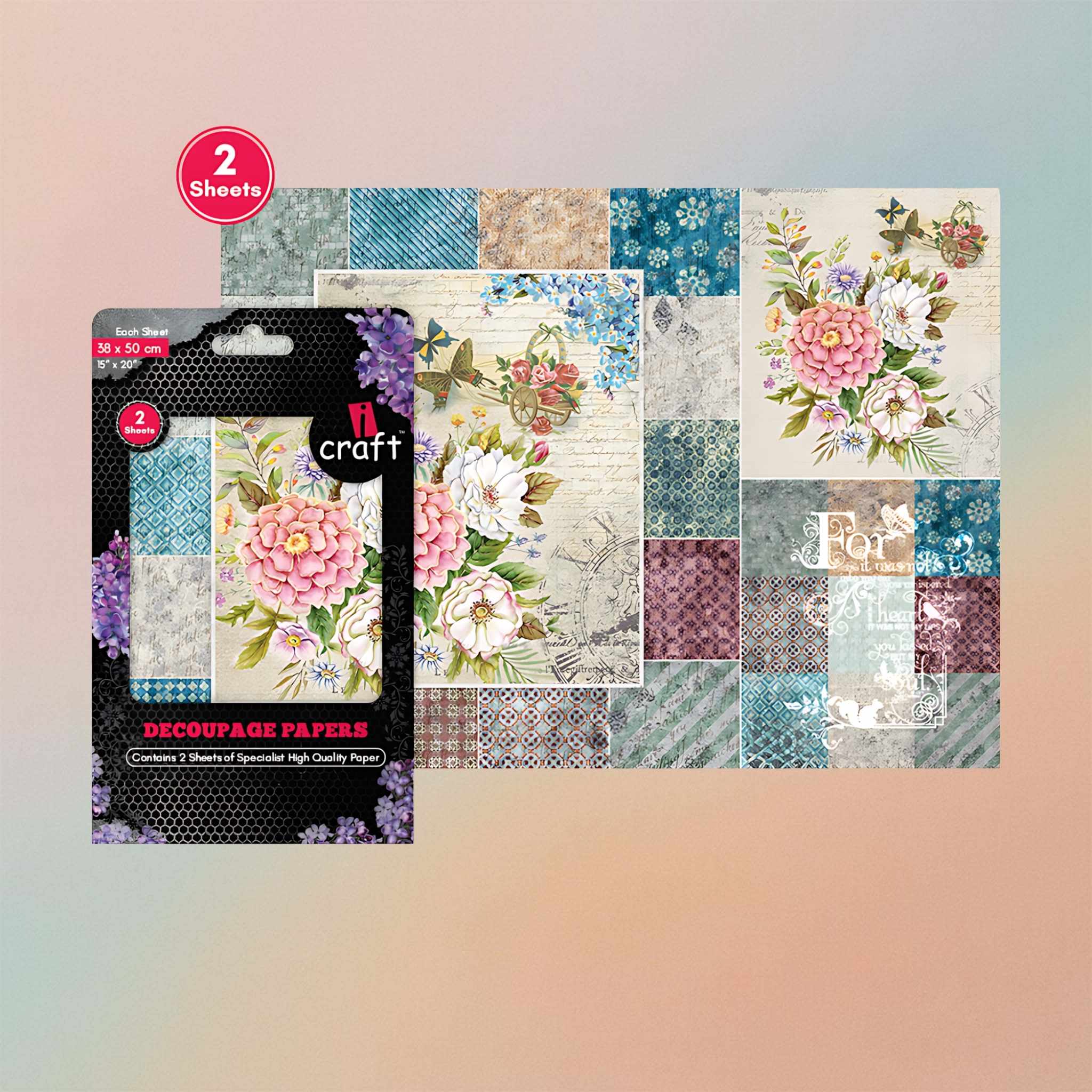 Decoupage Paper – Floral Tapestry
