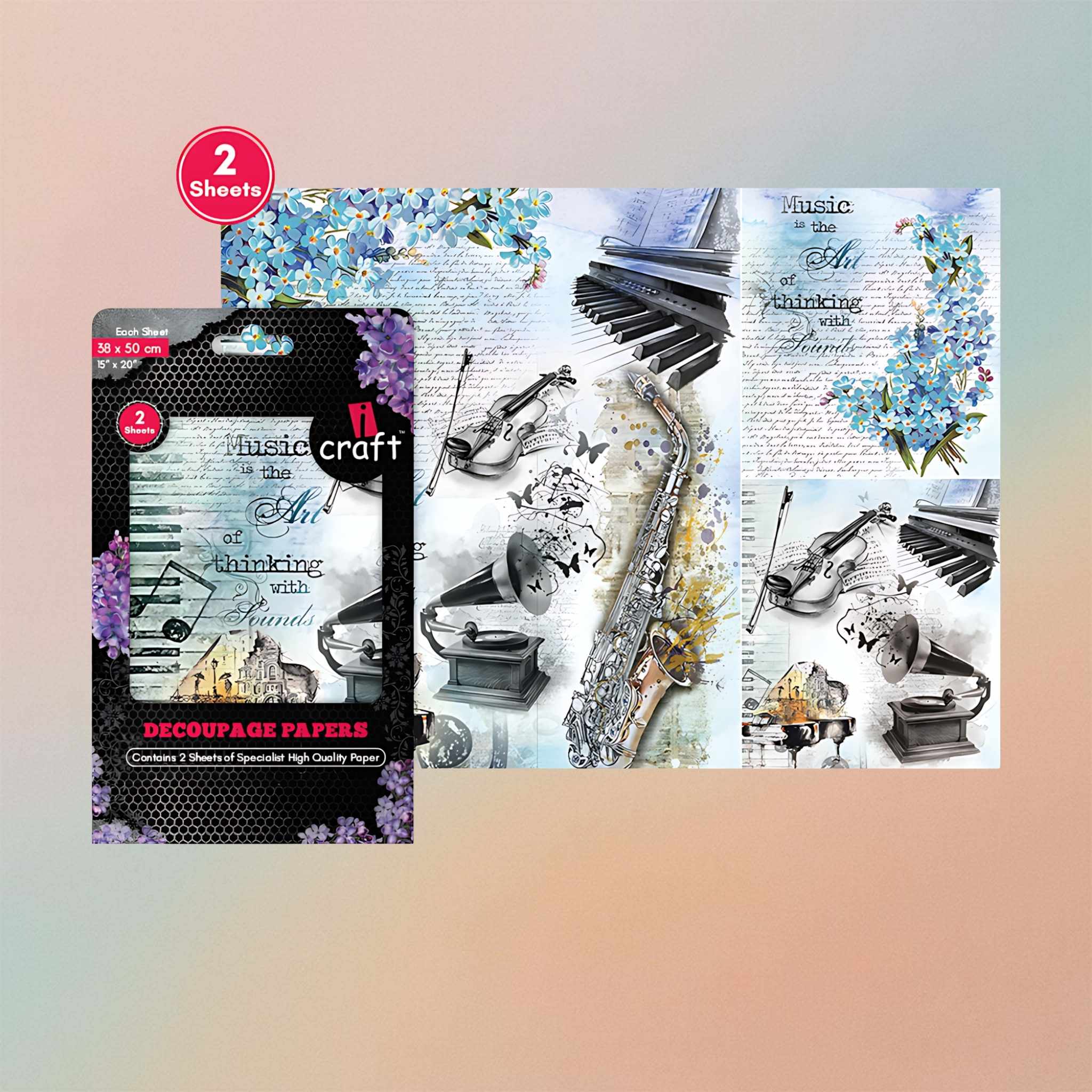 Decoupage Paper – Musical Maestro