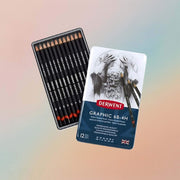 Derwent Graphic Medium Pencils 12 Tin