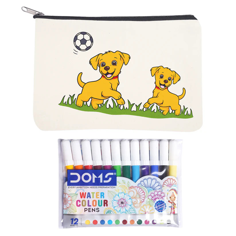 Pourezy Dog Family Canvas Pouch Kit