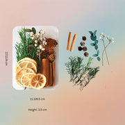 Dried Natural Preserved Box Of Botanicals, Orange and Cinnamon For Resin Art