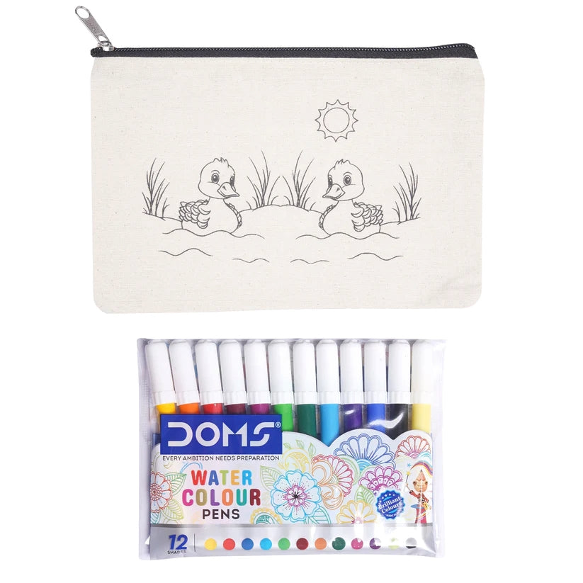 Pourezy Little Ducks Canvas Pouch Kit