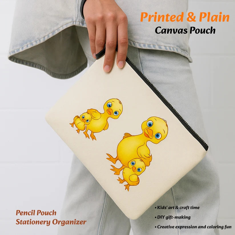 Pourezy Ducks Family Canvas Pouch Kit