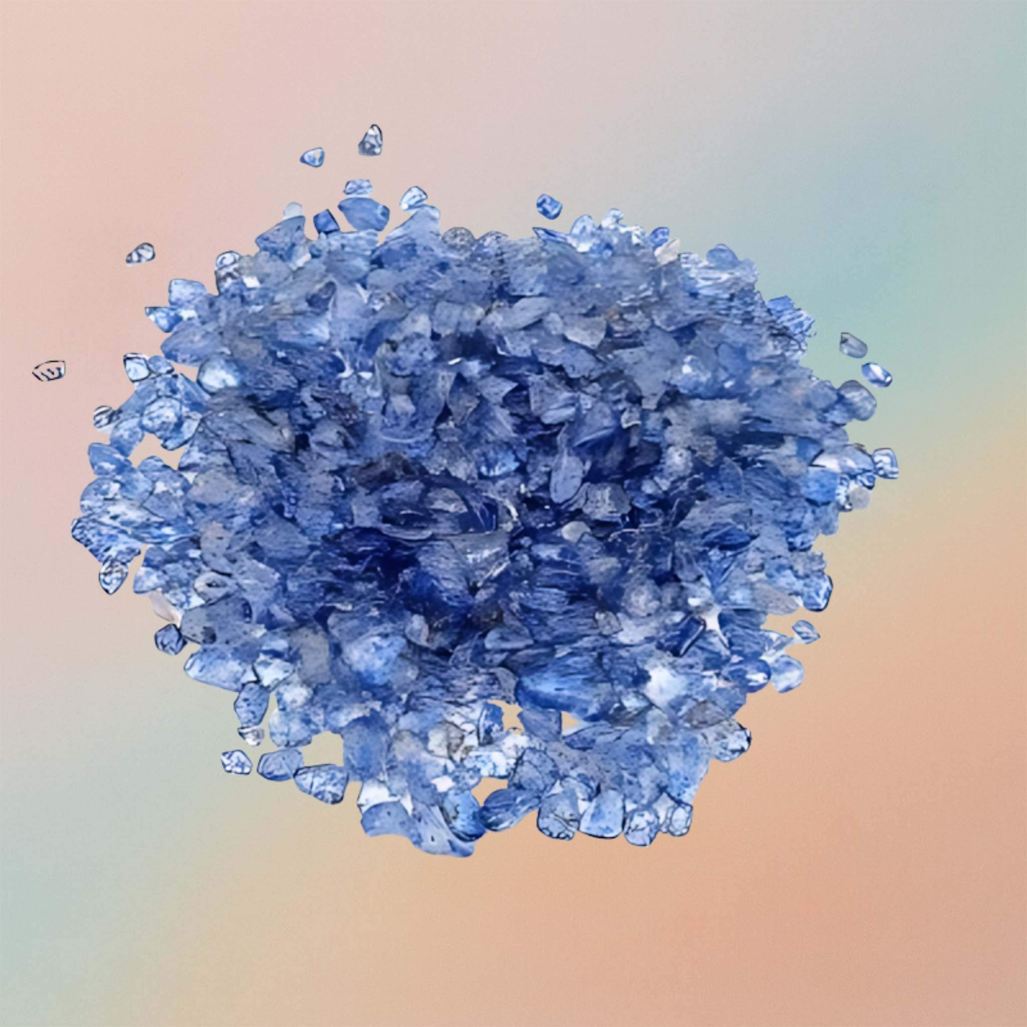 رقائق الكريستال المصبوغة – زرقاء