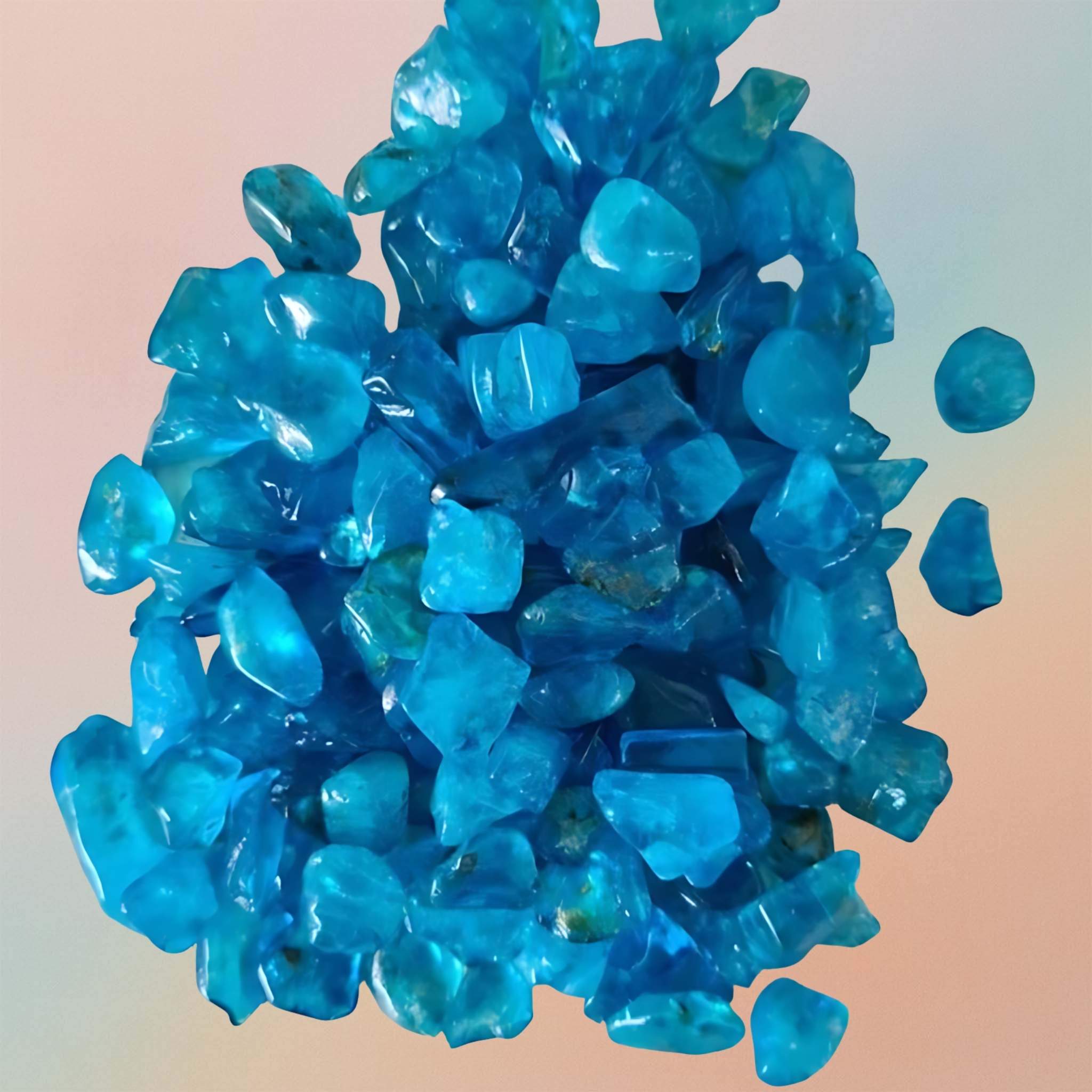 Dyed Crystal Chips – Sky Blue