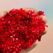 Dyed Tiny Crystals - Red