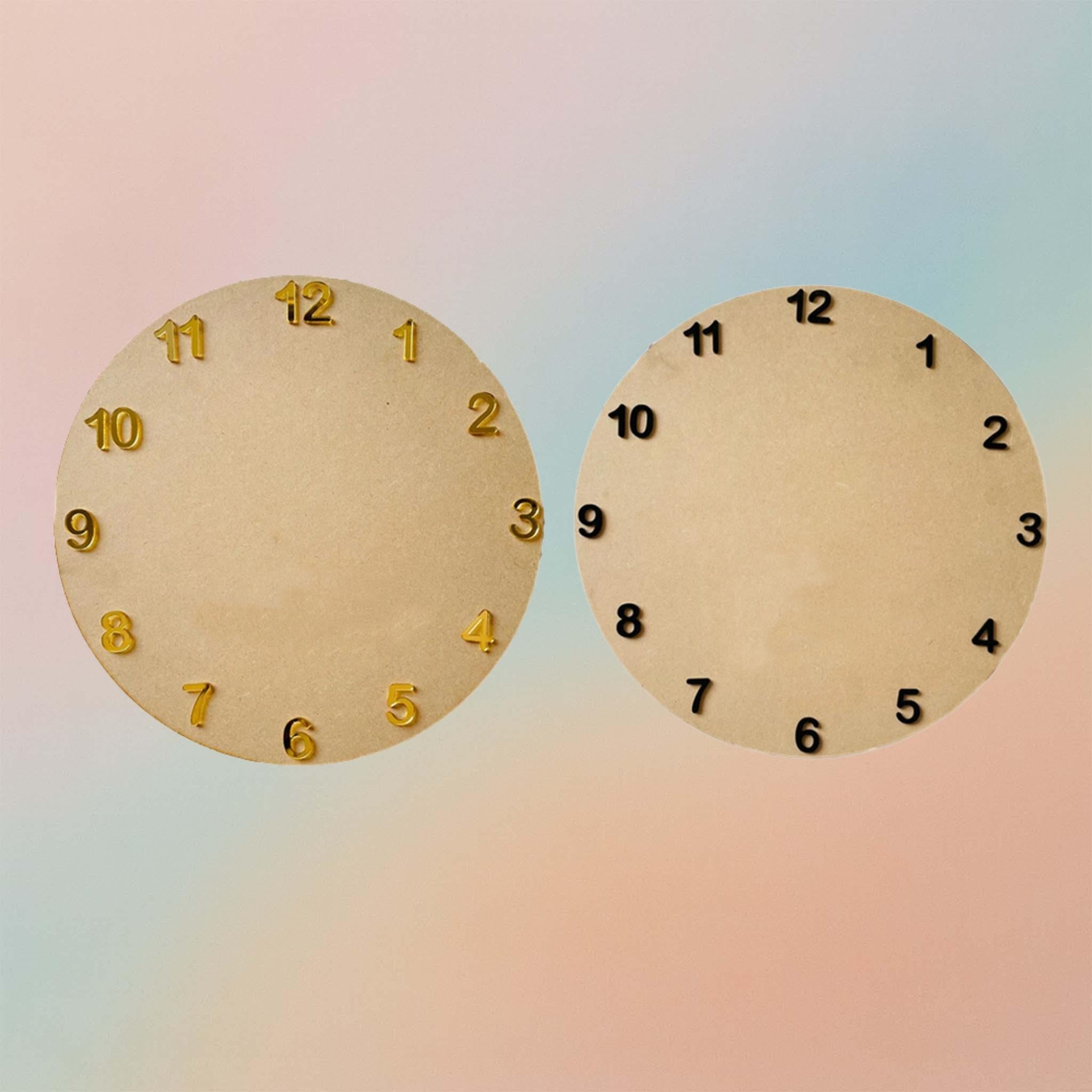 English Numbers For Wall Clock