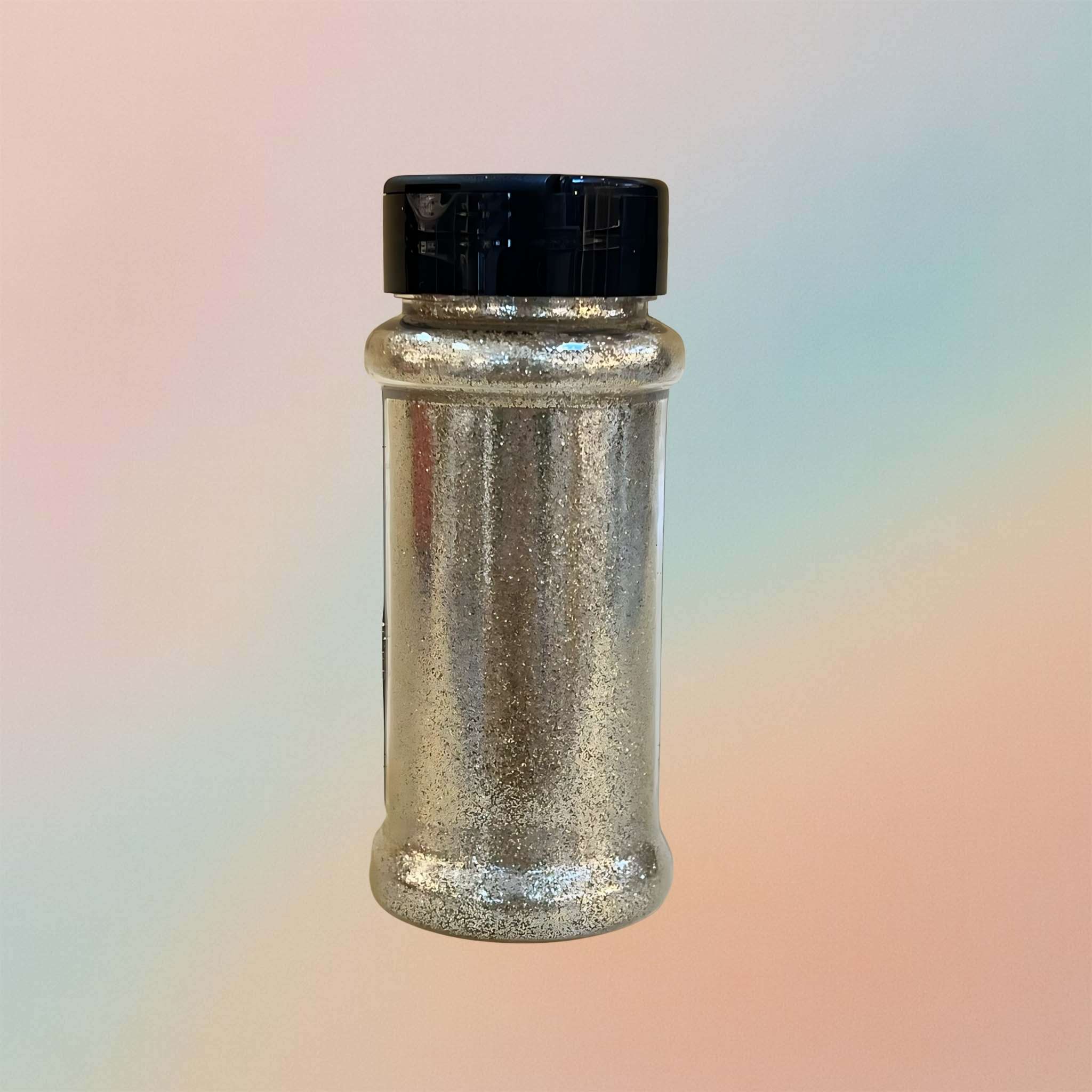 Fine Almond Gold Glitter Bottle