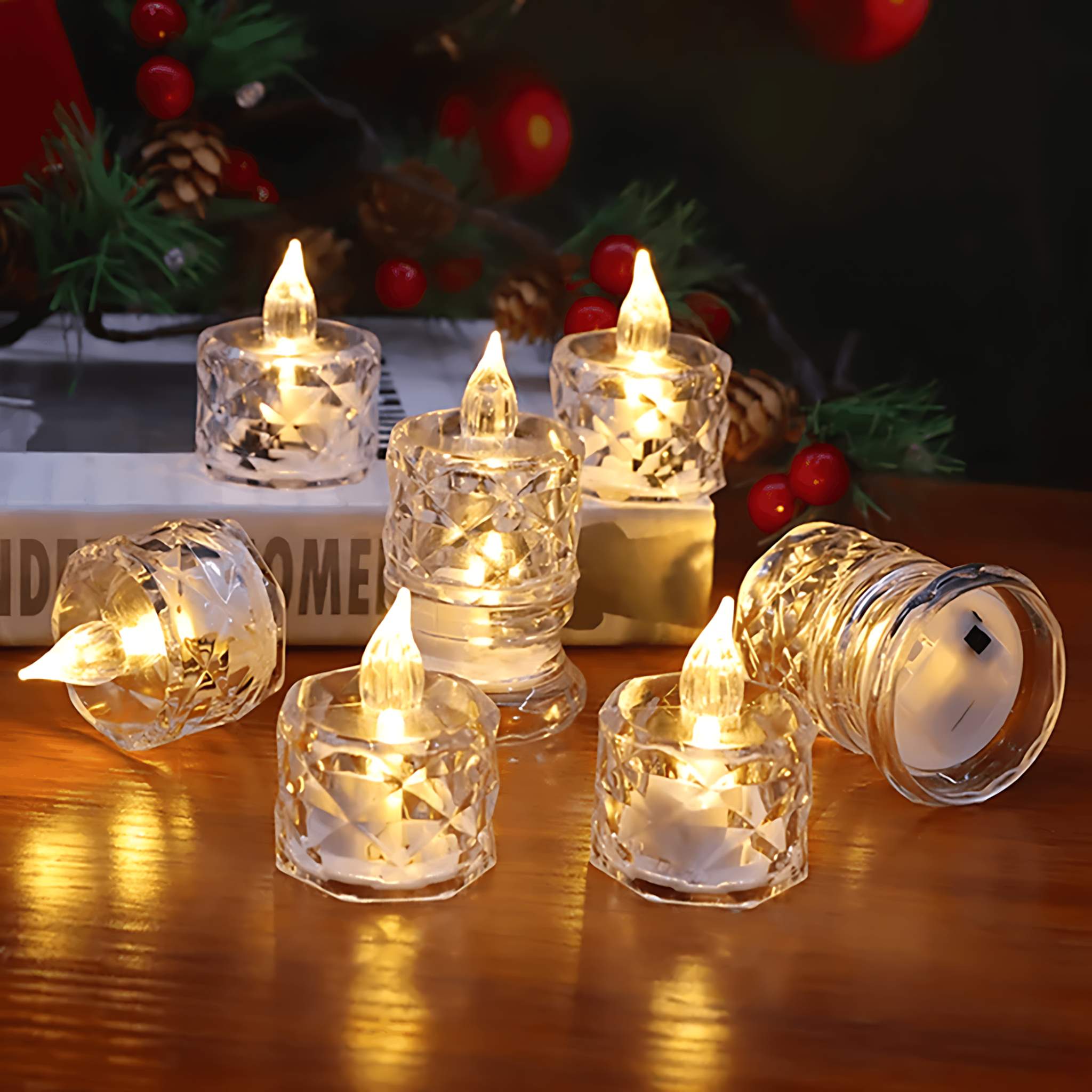 Flameless Led Tea Light Candles Battery Powered