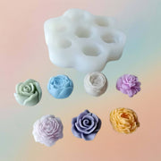 قوالب زهور من السيليكون لصنع شمع الشموع من أجل لوازم الحرف اليدوية 