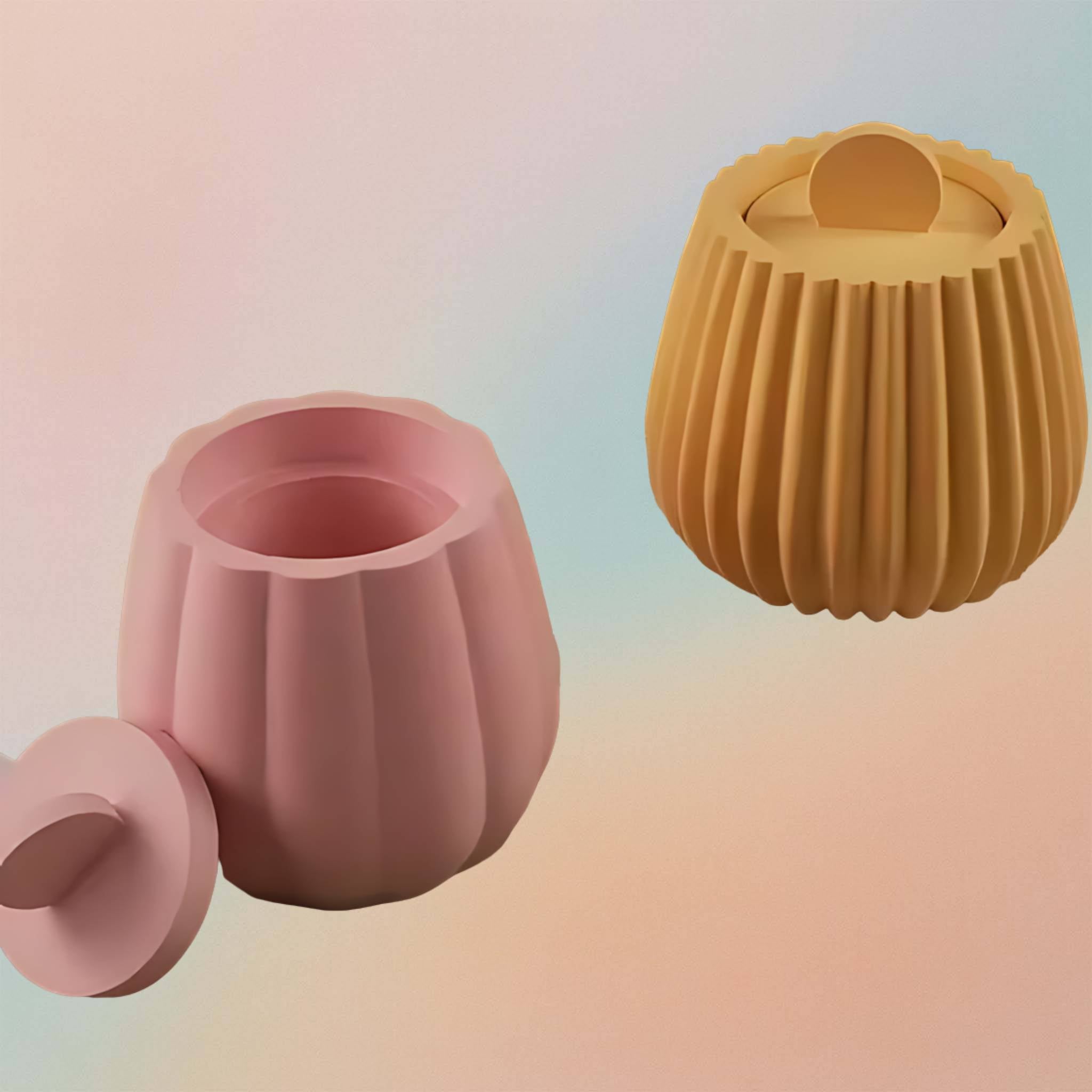 Flower Pot Mold Concrete Cement Gypsum Plaster Silicon Mold