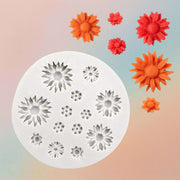 قالب سيليكون على شكل زهرة، قالب زهرة ثلاثي الأبعاد لصنع الحلويات أو الشموع