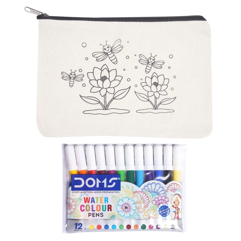 Pourezy Blooming Flowers Canvas Pouch Kit
