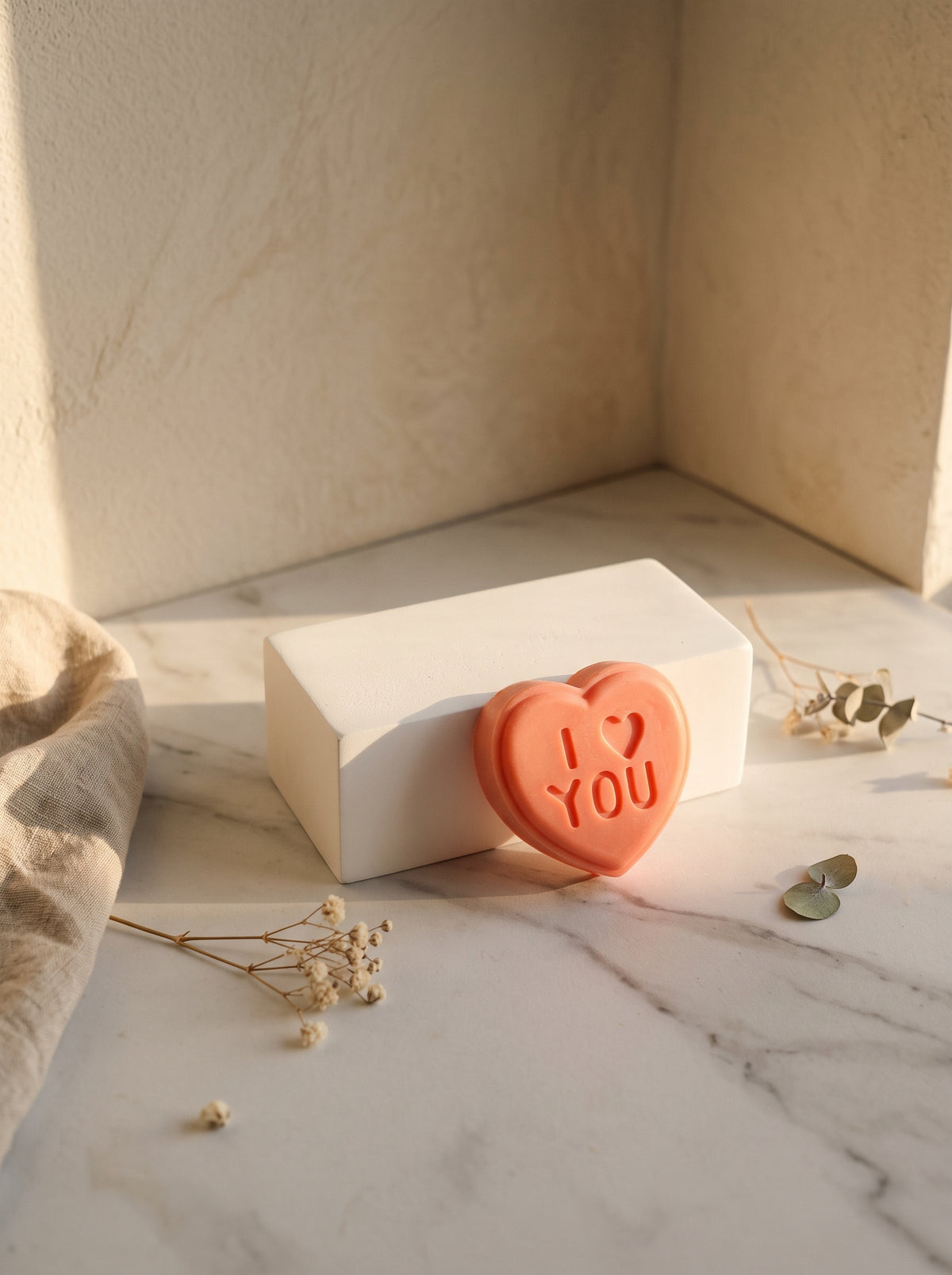3D Heart Silicone Mould Letter Love you