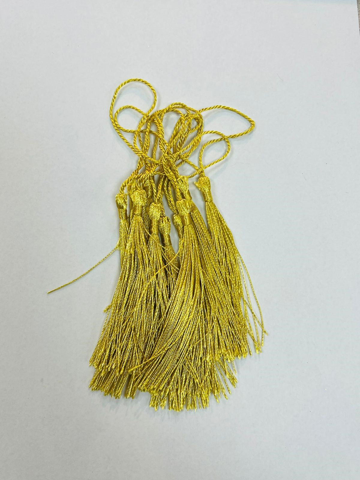 Bookmarks Polyester Silk Tassels 10pcs In 1 Bag