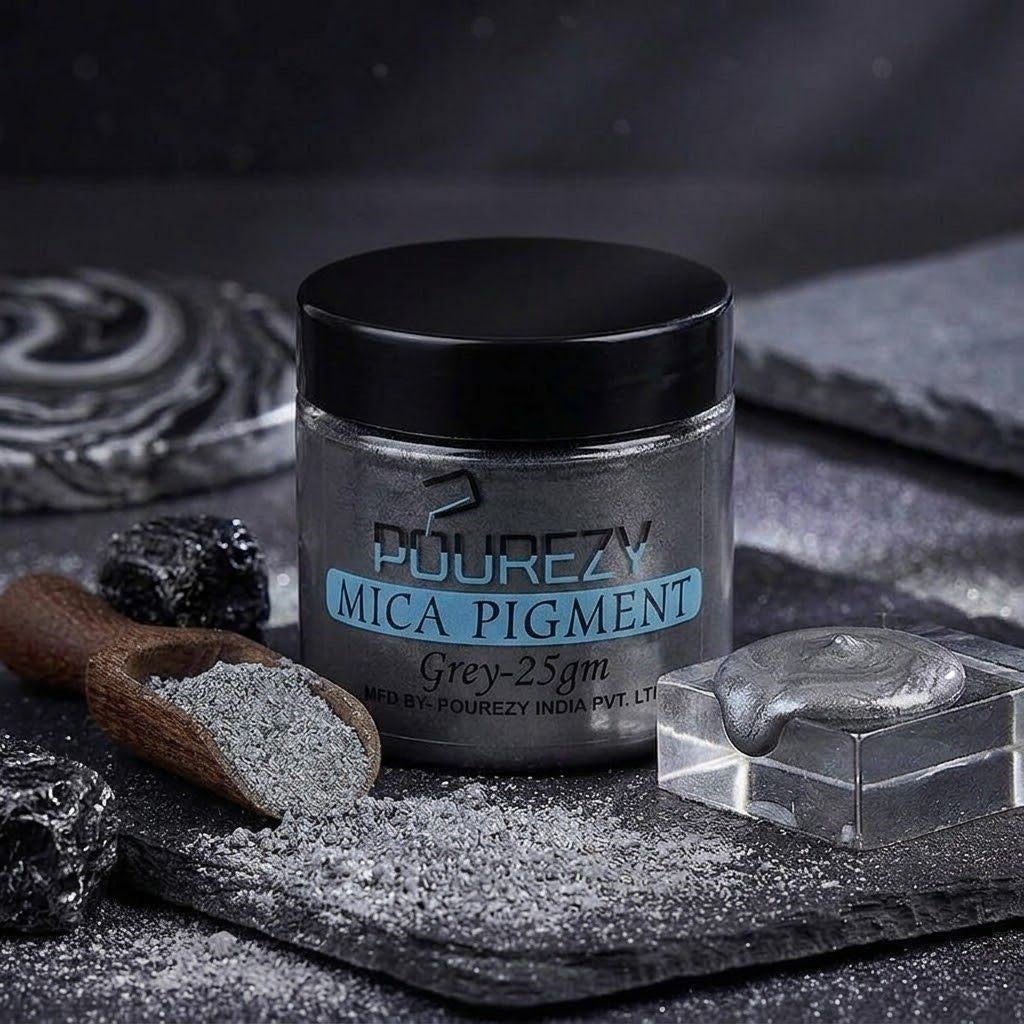 Pourezy Mica Pigment 25gm - Grey