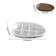 Oval Tray Ornaments Silicone Mould For Resin, Gypsum & Art Crafts Making
