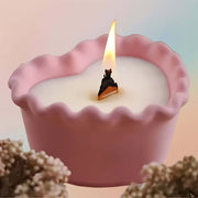 Heart Cement Candle Vessel Mold Vase Flower Pot Molds