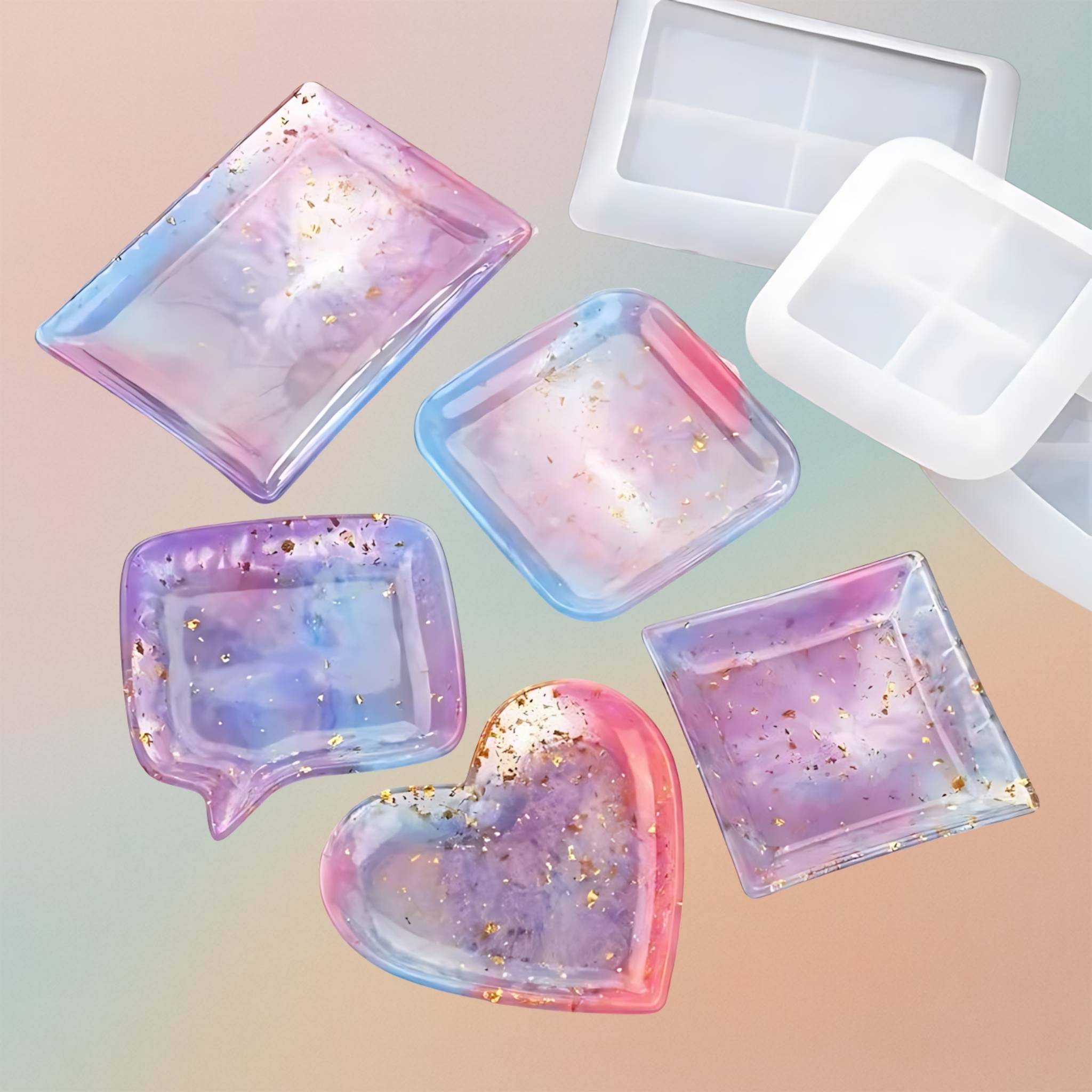 Heart Shape Mold Dish Silicone Mould For Cake Tray