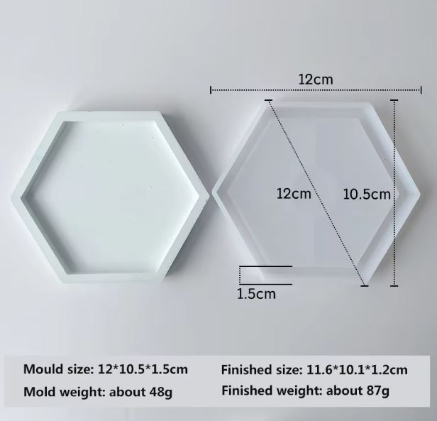 Hexagon Coaster Silicone Mold For Beyond MIX and Resin